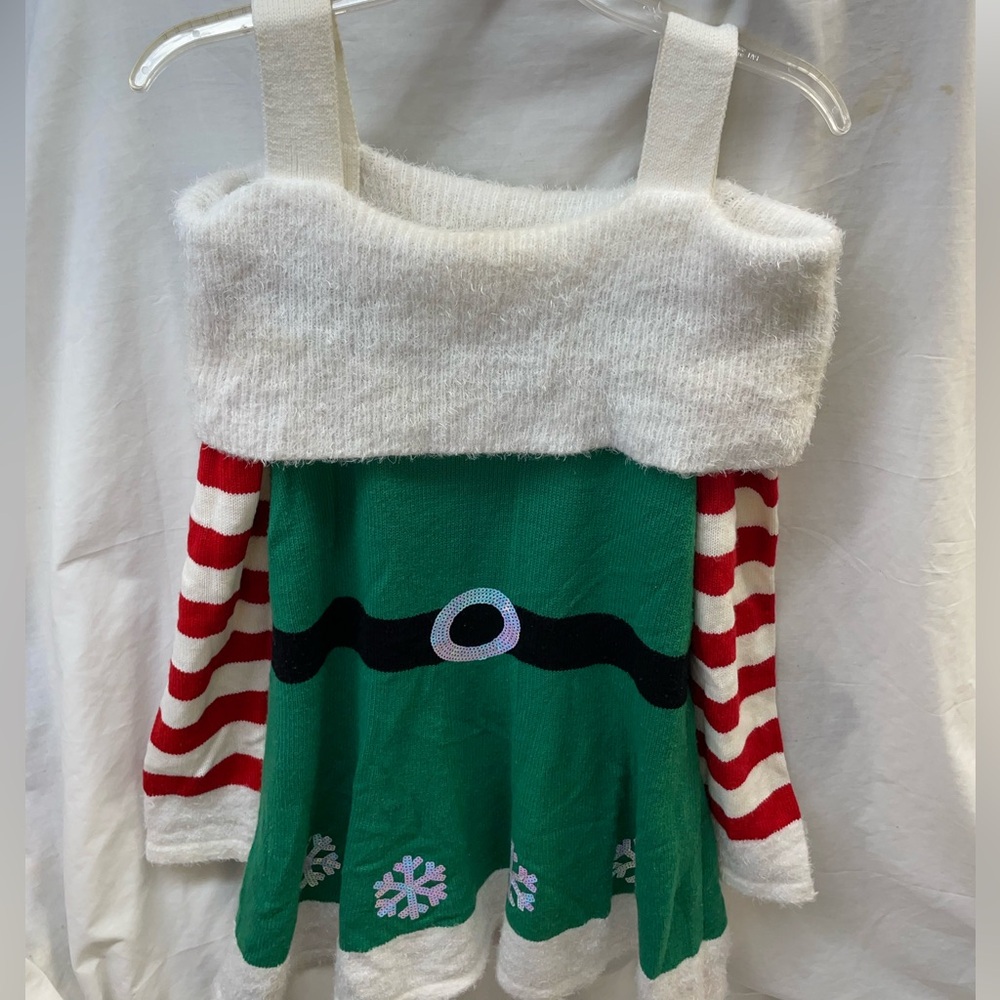 Holiday time Festive Green and Red Holiday Dress ladies sz XXL